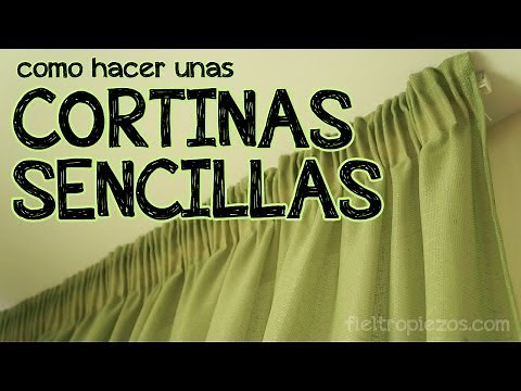 Cómo hacer unas cortinas sencillas