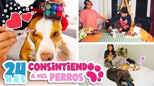 🐶24 HORAS CONSINTIENDO A MIS PERROS🐕🥩 ¡Un SPA para perros!💄🍗 | Conny Merlín
