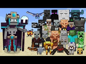 Necromancer (Minecraft Dungeons) vs Every mob in Minecraft - Necromancer vs All mobs