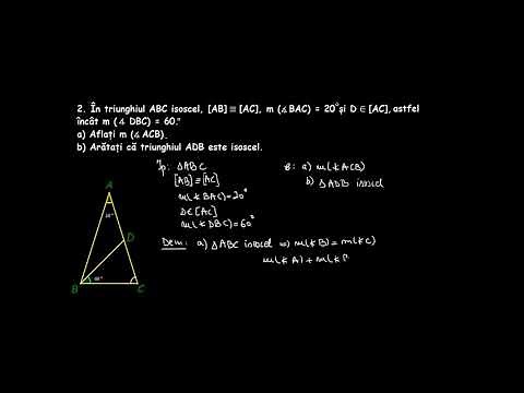 Proprietăţiile triunghiului isoscel. Triunghiul isoscel (aplicații) | Lectii-Virtuale.ro