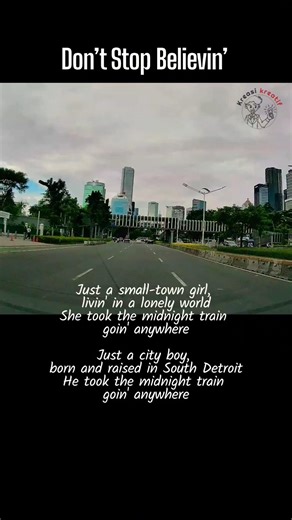 Easy English Karaoke | Don’t Stop Believin’ – Sing & Learn English