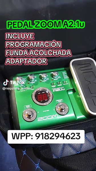 Pedal Zoom A2.1u: Efectos para Guitarras y Requintos