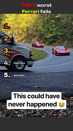 TOP 5 Worst Ferrari Fails Ever 🏎️😭 #shorts