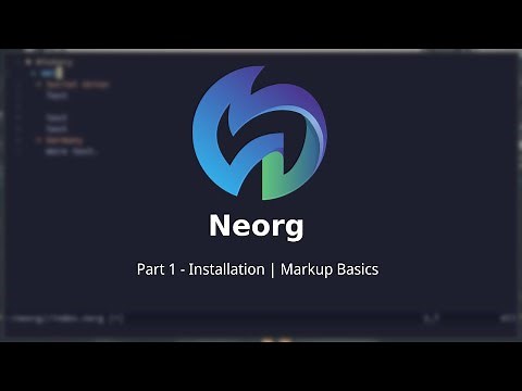 From No Org to Neorg - The Basics | #1