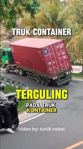 TRUCK FAILED TO Climb a Bend!! #shorts #shortvideo #sitinjaulauik #truck #container #feedshorts