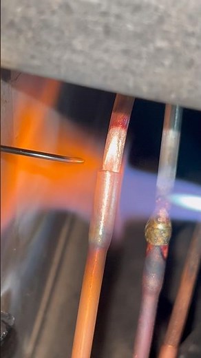 How to Brazing 3/16 Condenser Pipe Joint#shorts #youtubeshorts #refrigerator#brazing