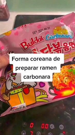 Cómo preparar ramen coreano al estilo carbonara