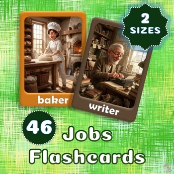 46 Community Helpers Flashcards | Vocabulary Cards for Word Wall & Activities