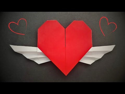 Origami Heart with Wings – Beautiful Paper Love