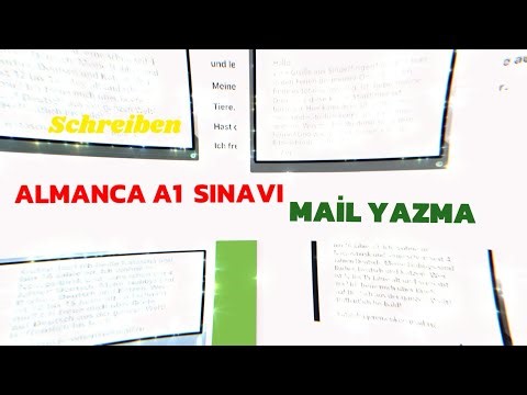 Almanca A1 Sınavında E-Mail -Mektup Nasıl Yazılır