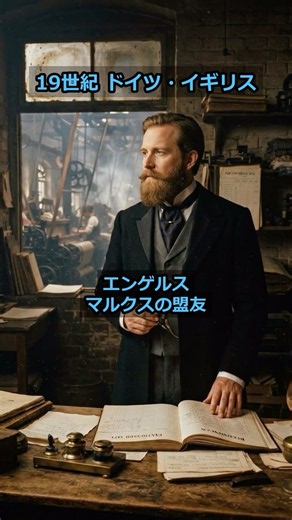 マルクスを支え続けた「エンゲルス」とは何者？【世界史60秒】#Shorts #歴史 #雑学
