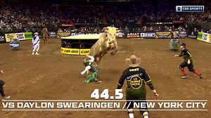 Crashing into a cowboy near you. Blue Crush, alongside our top bovines, is invading AT&T Stadium this week for the PBR World Finals. Catch all the action on CBS Sports Network and RidePass. | PBR