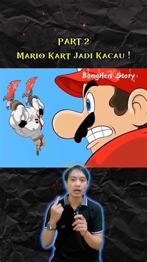 Part 2 | TRAGIS ‼️ MARIO Hadapi KRATOS God of War !! #shorts #alurcerita #storytelling