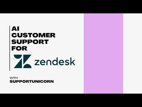 Zendesk AI Resolution Agent with @SupportUnicorn