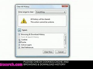 Clean browsing information video tutorial