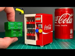 I MADE a TINY LEGO SODA VENDING MACHINE