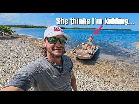 Island survival practice *We have to catch our own food* {Catch Clean Cook}