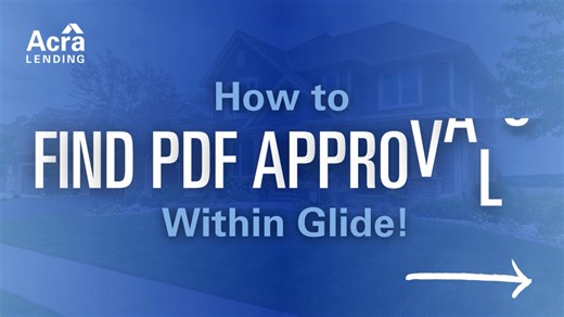 How To Find PDF Approvals Glide