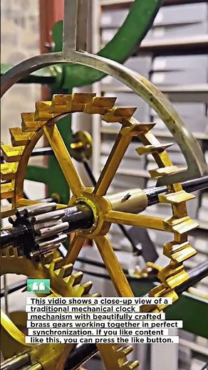 Antique Clock Gear Mechanism – Precision Mechanical Engineering in Motion