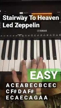 Stairway To Heaven - Led Zeppelin (SUPER EASY PIANO TUTORIAL)