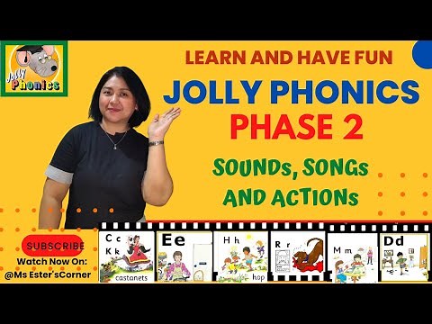 PHASE 2 SOUNDS, ACTIONS, AND SONGS || C-K-E-H-R-M-D || JOLLY PHONICS #jollyphonics #MsEstersCorner