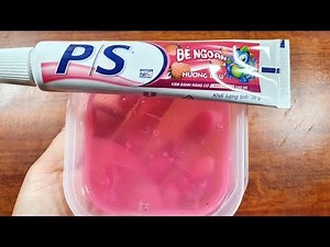 Toothpaste Slime No Glue, DIY Salt Slime with Toothpaste No Glue