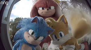 POV: checking your Ring doorbell to see if your chili dog delivery arrived… | Sonic The Hedgehog Movie