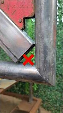 genius idea!!!! make a 45 degree angle connection between square tube and round pipe
