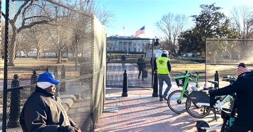 Trump Quietly Fences Off Public From New D.C. Renovation Project