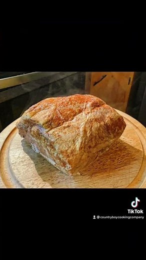 Sous vide pork loin roast with Italian green beans and mash potatoes and gravy