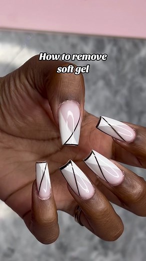 How to remove soft gel step by step 💅🏽 #softgelremoval #softgelextensions #softgel #fyp