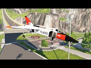 Acelerando No Maximo Na Rampa Com o Super Jato! Beamng Drive
