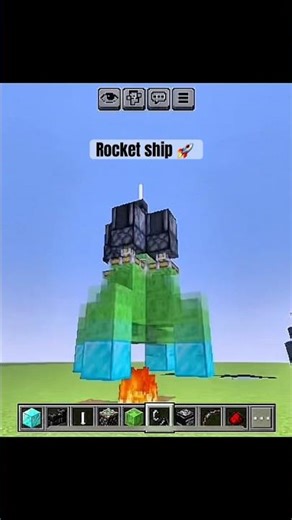 How to make Rocket ship in minecraft #minecraft #shorts