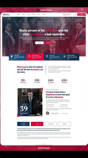 🏛️ Political Website Design in WordPress | Gogrin Theme Full Demo & Features #shorts