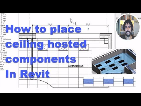 Revit Tutorial: Placing Hosted Components on Ceilings - Step-by-Step Guide