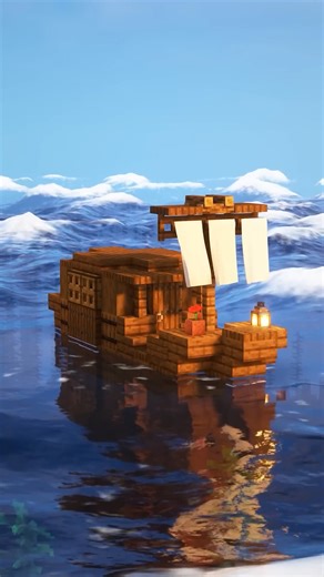 Starter boat house build for Minecraft survival