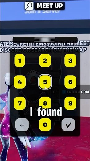 I found the admin code in Fortnite Proximity Meetup Chat👀