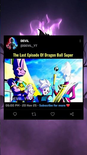 When DBS Ended... 😢 #DragonBall