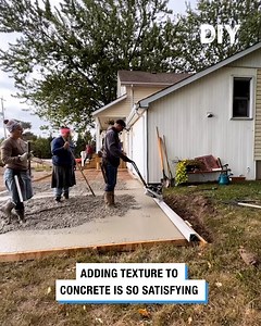Textured concrete looks great! 🪨 | Do It Yourself