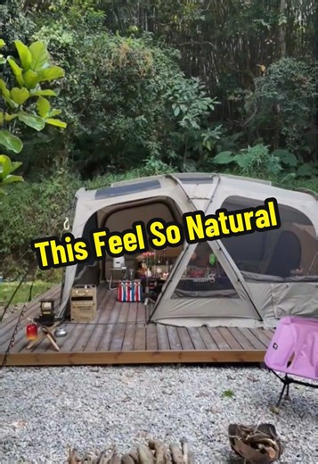 Why does time feel slower here?#camping #tent #tentcamping #nature #outdoors #campinglife