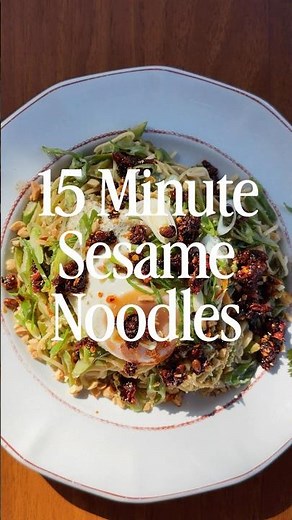 15 Minute Spicy Sesame Noodles