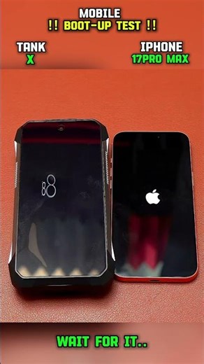 TANK X VS IPHONE 17PRO MAX BOOT-UP TEST!!#viralshorts