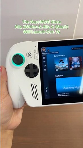 The Asus ROG Xbox Ally (White) & Ally X (Black) Launches Oct. 16