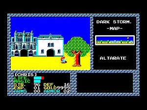 Sharp X1 Game: Dark Storm - Demon Crystal 3 (1987)