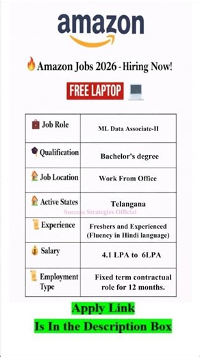 ML Data Associate Jobs | Amazon ML Data Associate-II jobs | Amazon Work From Office Jobs #jobs