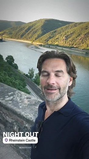 A magical night out on our iconic Itinerary Castles along the Rhine! We journeyed up to the breathtaking Rheinstein Castle, where history meets enchantment. Greeted warmly by the owner, Marco, we sipped on chilled Sekt and fresh orange juice while soaking in centuries of medieval elegance. 🏰🥂 From vine-covered courtyards to stunning hilltop views of the Rhine, every corner of this castle invites wonder. The night ends in style aboard SS Antoinette, continuing the fairytale with boutique river 