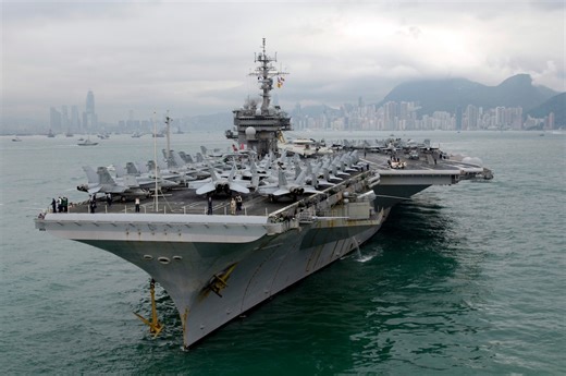 A 30-ton piece of the USS Kitty Hawk is now in Kalamazoo County