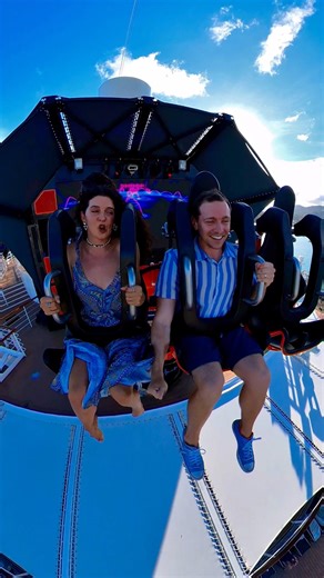 1.9K views | Would you dare to ride? ⭐Robotron, the first robotic arm at sea soars, twists, and turns guests like never before on this high-tech amusement ride. It’s OK to be a little afraid.  Discover Robotron on MSC Seascape https://bit.ly/3Xs6WKI | MSC Cruises | Facebook