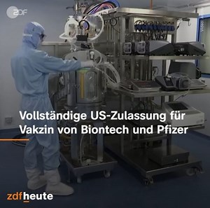 138K views · 2K reactions | Als erster Impfstoff in den USA wird das Biontech-Vakzin vollständig zugelassen. Was wie ein rein formaler Schritt klingt, könnte Auswirkungen auf die gesamte Impfkampagne und mögliche Impfpflichten haben. Der US-Präsident erhofft sich einen Anstieg der Impfungen. | ZDF heute | Facebook