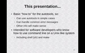 Introduction to the Autotools